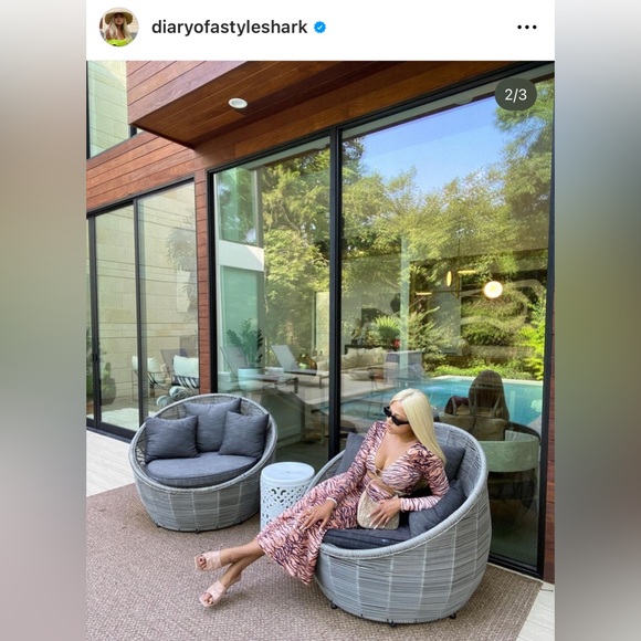 Tiger Cut Out Top and Skirt Set - Picture 2 of 4